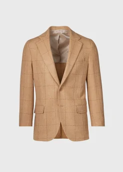 Paul Stuart Blazers & Jackets^Wool Windowpane Jacket Camel