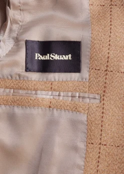 Paul Stuart Blazers & Jackets^Wool Windowpane Jacket Camel