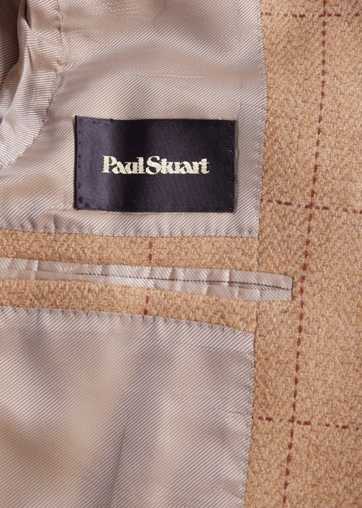 Paul Stuart Blazers & Jackets^Wool Windowpane Jacket Camel