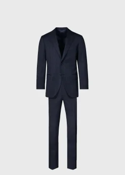 Paul Stuart Suits & Tuxedos^Wool Windowpane Suit Navy