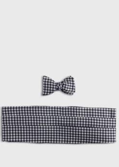 Paul Stuart Ties|Formal Shop^Woven Silk Formal Set Black/Cream