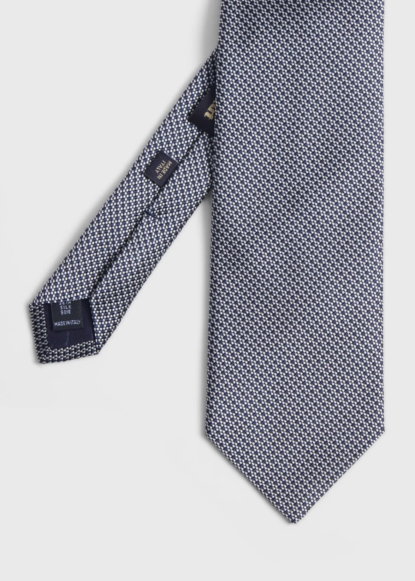 Paul Stuart Ties|Formal Shop^Woven Silk Micro Deco Tie Navy