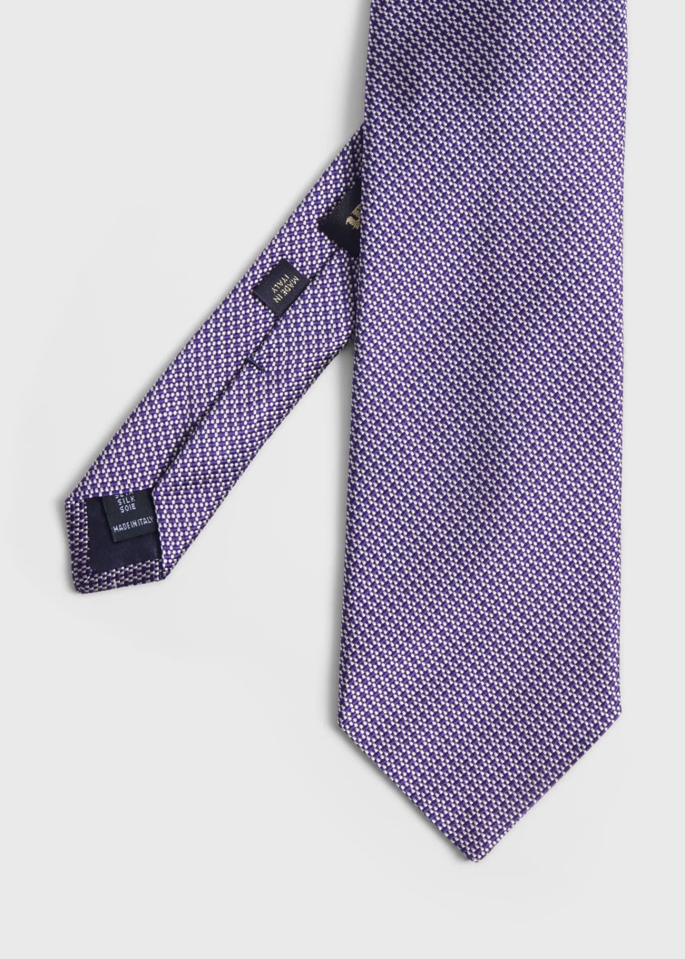 Paul Stuart Ties^Woven Silk Micro Deco Tie Purple