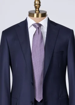 Paul Stuart Ties^Woven Silk Micro Deco Tie Purple