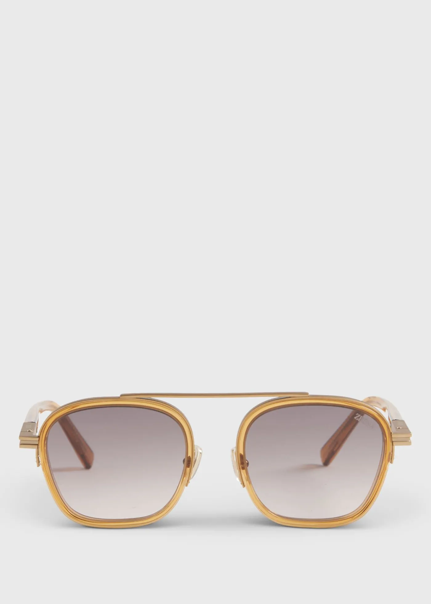 Paul Stuart Sunglasses & Eyewear^Zegna Shiny Geometric Gold