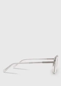 Paul Stuart Sunglasses & Eyewear^Zegna Shiny Metal With Gradient Smoke Lens Silver